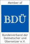 Member of BDÜ